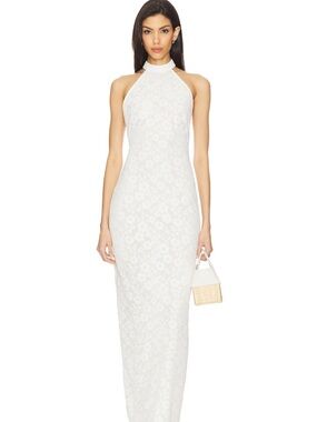Brianna Maxi Dress Revolve White Lace Halter